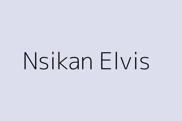 Nsikan Elvis